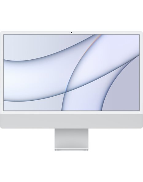Apple IMac AiO, M1/24 Retina 4.5K/16GB/256GB SSD/8-Core GPU/Webcam/WiFi+BT/MacOS, Silver (2021)