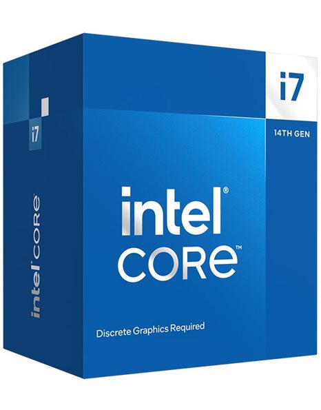 Intel Core i7-14700F, 33MB Cache, 2.10 GHz (Up To 5.40GHz), 20-Core, Socket 1700, Box (BX8071514700F)