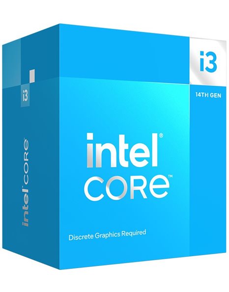 Intel Core i3-14100F, 12MB Cache, 3.50 GHz (Up To 4.70GHz), 4-Core, Socket 1700, Box (BX8071514100F)