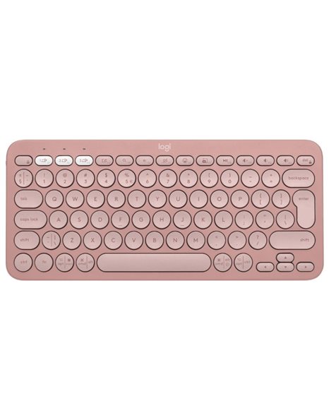 Logitech Pebble Keys 2 K380s Wireless Bluetooth Keyboard, Qwerty US, Pink (920-011853)