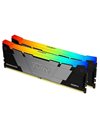 Kingston FURY Renegade RGB 16GB Kit (2x8GB) 3600MHz UDIMM DDR4 CL16 1.35V, Black (KF436C16RB2AK2/16)