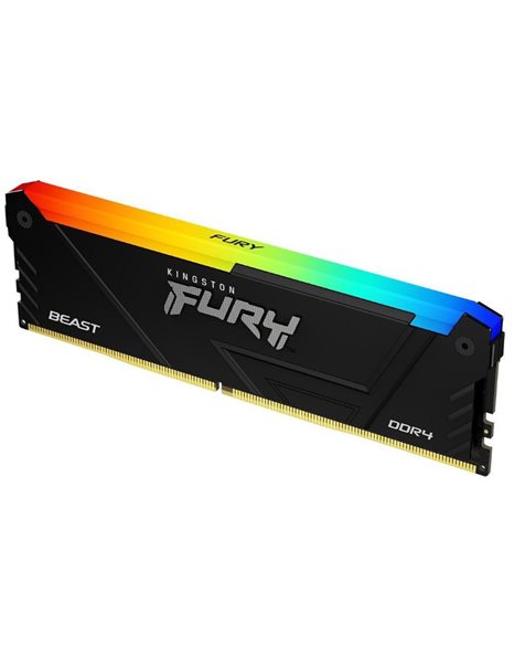 Kingston FURY Beast RGB 8GB 3600MHz UDIMM DDR4 CL17 1.35V, Black (KF436C17BB2A/8)