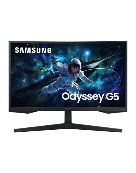 Samsung Odyssey G55C, 27-Inch QHD VA Curved Gaming Monitor, 2560x1440, 165Hz, 16:9, 1ms, 2500:1, HDMI, DP, Black (LS27CG552EUXEN)