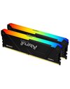 Kingston FURY Beast RGB 16GB Kit (2x8GB) 3200MHz UDIMM DDR4 CL16 1.35V, Black (KF432C16BB2AK2/16)