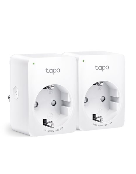 TP-Link Tapo P110 Mini Smart Wi-Fi Socket, Energy Monitoring, 2-Pack, White (TAPO P110 2-PACK)
