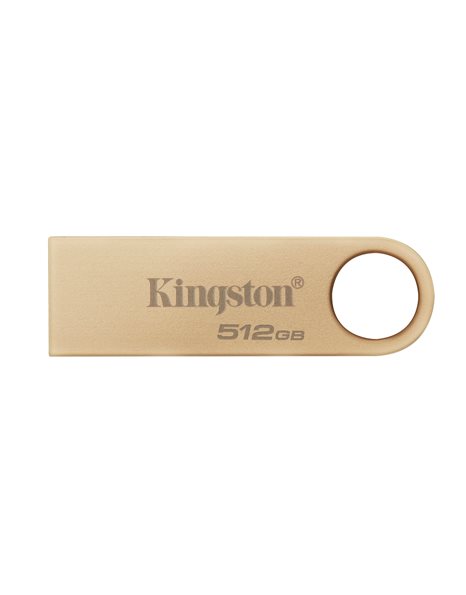 Kingston DataTraveler SE9 Gen 3 USB Flash Drive, 512GB, USB 3.2 Gen 1, Gold (DTSE9G3/512GB)