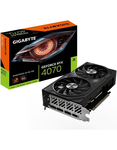 Gigabyte GeForce RTX 4070 Windforce 2X OC 12GB GDDR6X, 192-Bit, HDMI, DP (GV-N4070WF2OC-12GD)