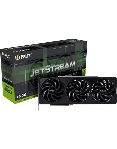 Palit GeForce RTX 4080 JetStream 16GB GDDR6X, 256-Bit, HDMI, DP (NED4080019T2-1032J)
