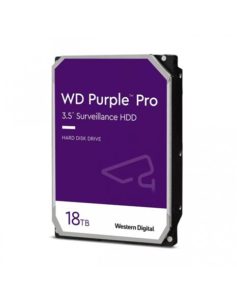 Western Digital Purple Pro HDD, 18TB, 3.5-Inch SATA3 6Gb/S, 512MB Cache, 7200rpm (WD181PURP)