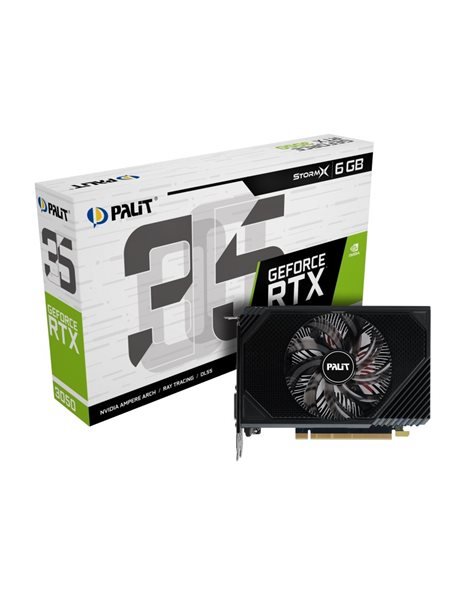 Palit GeForce RTX 3050 StormX 6GB GDDR6, 96-Bit, HDMI, DP, DVI (NE63050018JE-1070F)