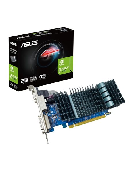 Asus GeForce GT 730 2GB DDR3 EVO LP, 64-Bit, HDMI, DVI, VGA (90YV0HN0-M0NA00)