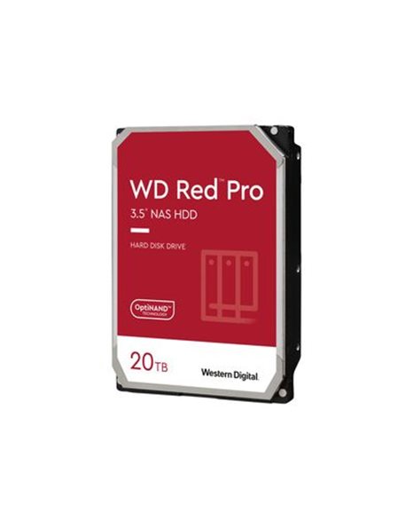 Western Digital Red Pro HDD, 20TB, 3.5-Inch SATA3 6Gb/S, 512MB Cache, 7200rpm, For NAS (WD201KFGX)