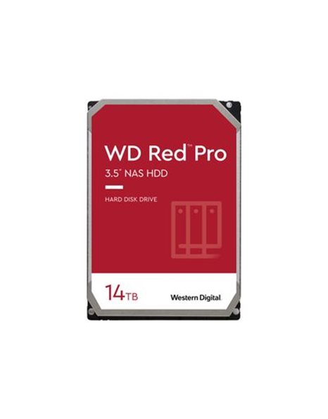 Western Digital Red Pro HDD, 14TB, 3.5-Inch SATA3 6Gb/S, 512MB Cache, 7200rpm, For NAS (WD142KFGX)