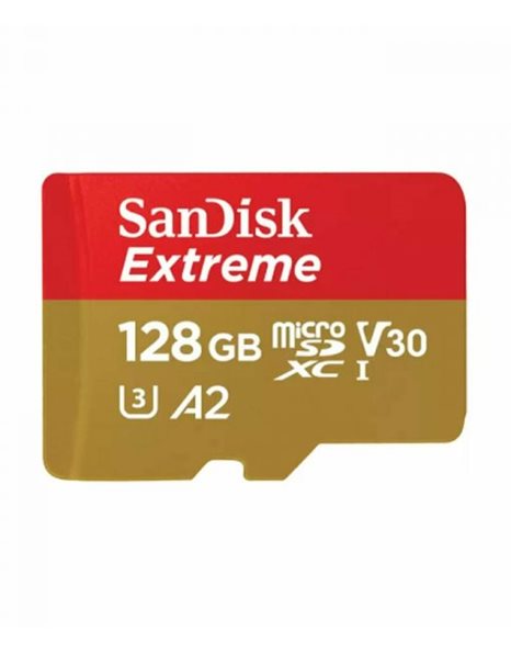 Sandisk Extreme microSDXC UHS-I 128GB Card with Adapter (SDSQXAA-128G-GN6MA)