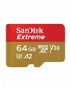 Sandisk Extreme microSDXC 64GB Class 10 U3 V30 A2 UHS-I with adapter (SDSQXAH-064G-GN6MA)