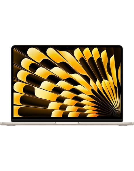 Apple Macbook Air, M3 8-Core/13.6 Retina/8GB/256GB SSD/8-Core GPU/Webcam/MacOS, Starlight, US (2024)