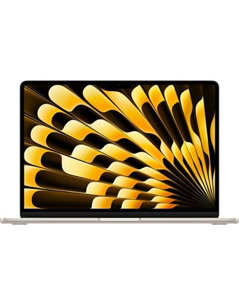 Apple Macbook Air, M3 8-Core/13.6 Retina/16GB/512GB SSD/10-Core GPU/Webcam/MacOS, Starlight, US (2024)