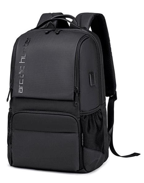 Arctic Hunter B00532 Backpack  For 15.6-Inch Laptops, USB, 28L, Black (B00532-BK)