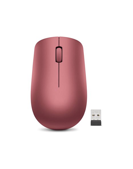 Lenovo 530 Wireless Optical Mouse, 3 Buttons, 1200dpi, Cherry Red (GY50Z18990)