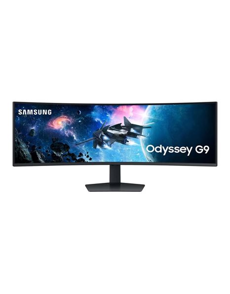 Samsung Odyssey G9 G95C, 49-Inch DQHD VA Curved Gaming Monitor, 5120x1440, 240Hz, 32:9, 1ms, 2500:1, USB, HDMI, DP, Black (LS49CG950EUXEN)
