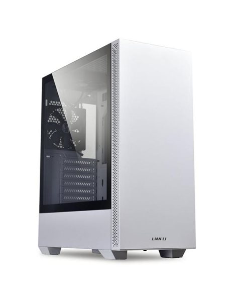 Lian Li Lancool 205, Midi Tower, ATX, USB3.0, No PSU, Clear Tempered Glass Side Panel PC Case, White (LL-CASE-GELI-836)