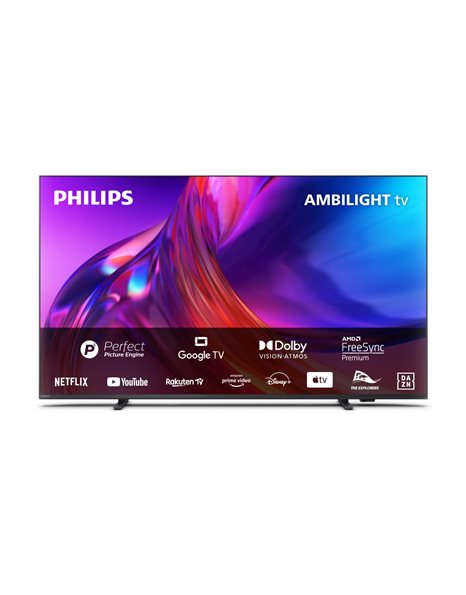 Philips The One 50PUS8518/12, 50-Inch 4K UHD DLED Smart TV, 3840x2160, HDR, LAN, WiFi+BT, USB, HDMI (50PUS8518/12)