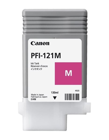 Canon PFI-121 Ink Cartridge, 130ml, Magenta (6267C001)