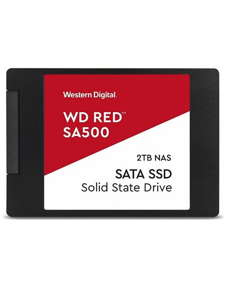 Western Digital Red SA500 2TB SSD, 2.5-Inch, SATA3, 560MBps (Read)/520MBps (Write), For NAS (WDS200T2R0A)