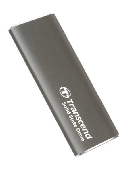 Transcend ESD265C Portable 2TB SSD, USB-C, USB 3.2 Gen2, Up To 1050MBps (Read)/Up To 950MBps (Write), Iron gray (TS2TESD265C)