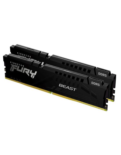 Kingston FURY Beast 16GB Kit (2x8GB) 6000MHz UDIMM DDR5 CL30 1.35V, Black (KF560C30BBK2-16)