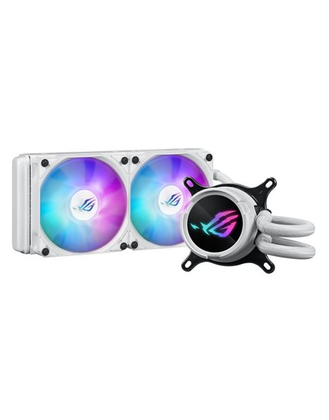 Asus ROG STRIX LC III 240 ARGB AiO Liquid CPU Cooler, 2x120mm Fans, White Edition (90RC00S2-M0UAY0)