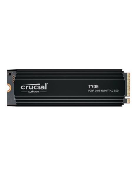 Crucial T705 1TB SSD, M.2 2280, PCIe Gen 5.0x4, NVMe 2.0, 13600MBps (Read)/10200MBps (Write), With Heatsink (CT1000T705SSD5)
