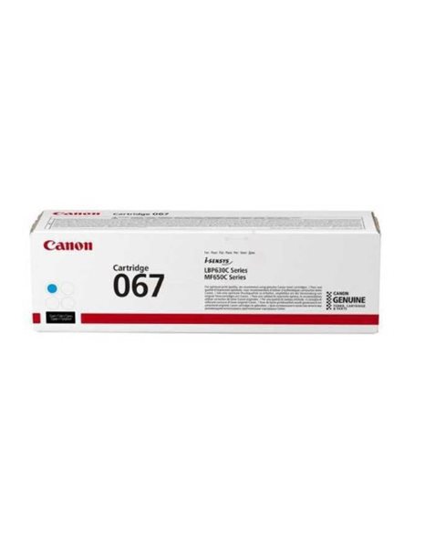 Canon 067 Toner Cartridge, 1250 Pages, Cyan (5101C002AA)