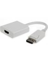 Gembird DisplayPort to HDMI adapter cable, white 10cm (A-DPM-HDMIF-002-W)