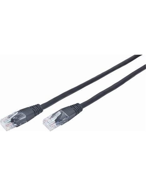 Gembird CAT5e UTP Patch cord, black, 3m (PP12-3M/BK)