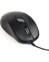 Gembird Optical mouse, USB, black, 6 Buttons, 1600dpi (MUS-6B-01)