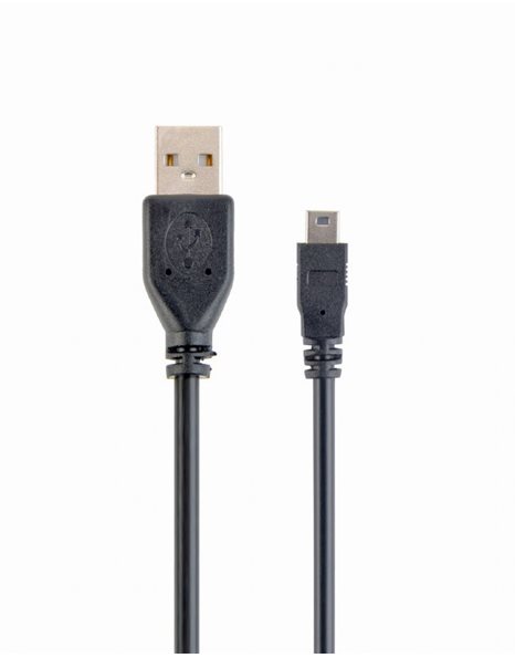 Gembird USB 2.0 A-plug Mini 5PM cable 1.8m black (CCP-USB2-AM5P-6)