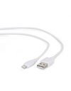 Gembird USB-A to USB Lightning Sync and Charging Cable, 2m, White (CC-USB2-AMLM-2M-W)