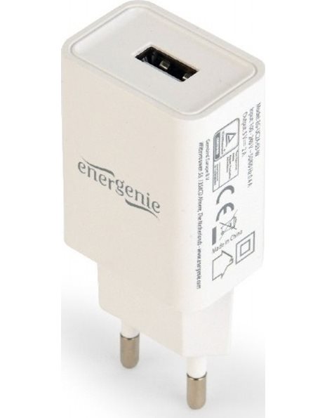 GembirdUniversal USB charger, 2.1 A, white (EG-UC2A-03-W)
