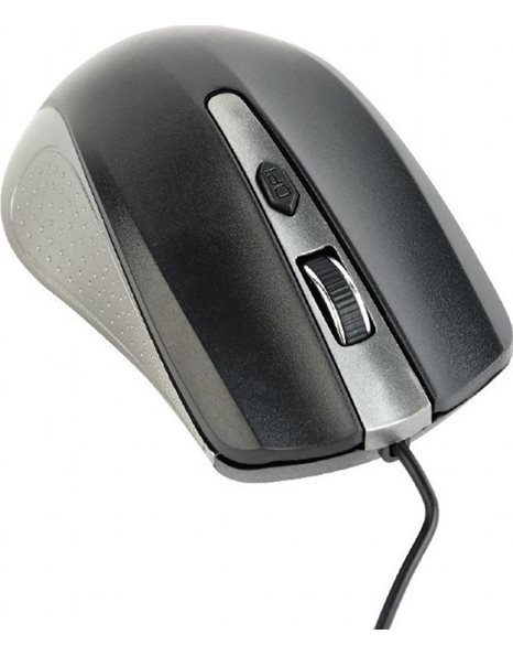 Gembird Optical mouse, USB, spacegrey/black, 1200dpi (MUS-4B-01-GB)