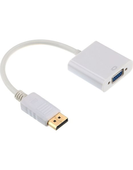 Gembird DisplayPort to VGA adapter cable, white (A-DPM-VGAF-02-W)