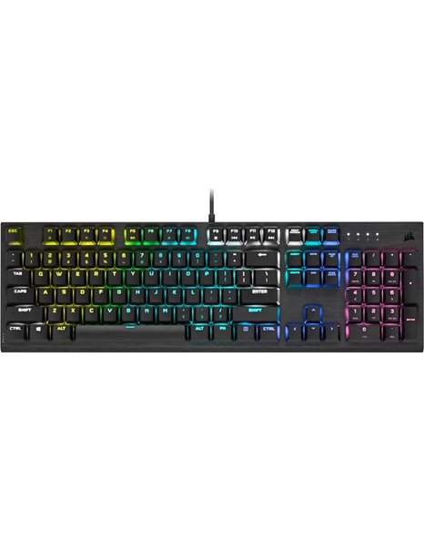 Corsair K60 RGB PRO Low Profile Mechanical Gaming Keyboard, CHERRY MX Low Profile Speed GR (CH-910D018-GR2)