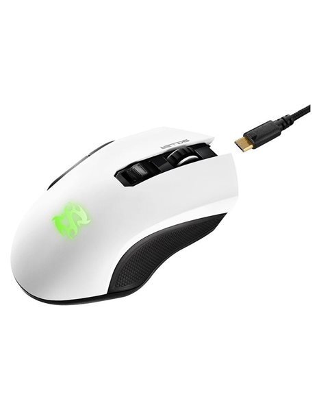 Sharkoon Skiller SGM3 Wired/Wireless Optical Mouse, 7 Buttons, 6000dpi, White(4044951026272)