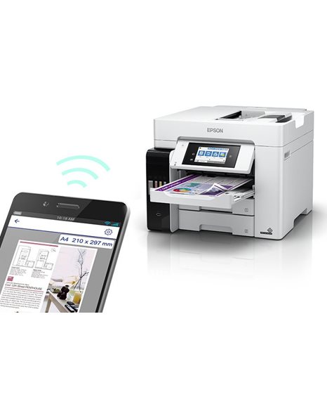 Epson EcoTank L6580 Multifunction Color Inkjet Printer/Scanner/Copier/Fax, A4, Wi-Fi, USB (C11CJ28402)