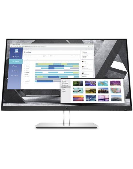 HP E27q G4, 27-Inch LED QHD IPS Monitor, 2560x1440, 16:9, 5ms, HDMI, DP, VGA, Black (9VG82AA)
