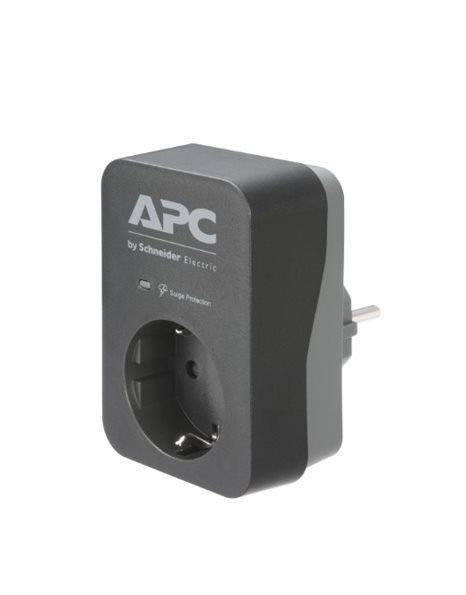 APC Essential SurgeArrest 1 Outlet Black 230V (PME1WB-GR)