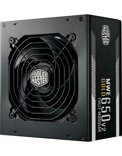 CoolerMaster MWE V2, 650W Power Supply, 80+ Gold, Active PFC, FullModular, 120mm Fan (MPE-6501-AFAAG)