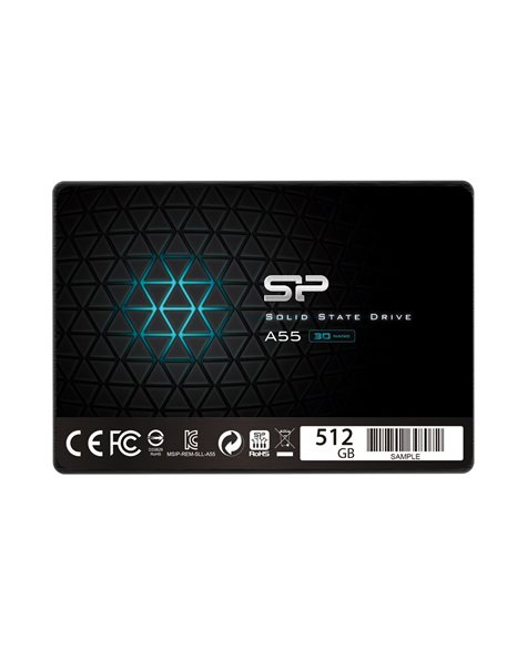 Silicon Power Ace A55 512GB SSD, 2,5, SATA3, 560MBps (Read)/530MBps (Write) (SP512GBSS3A55S25)