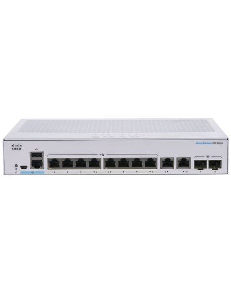 Cisco CBS250-8T-E-2G-EU, 8 Port Gigabit Switch Managed (CBS250-8T-E-2G-EU)