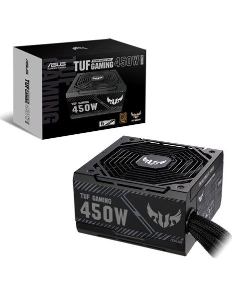 Asus TUF Gaming 450W Power Supply, 80+ Bronze, Active PFC, 135mm Fan, Non Modular (90YE00D3-B0NA00)